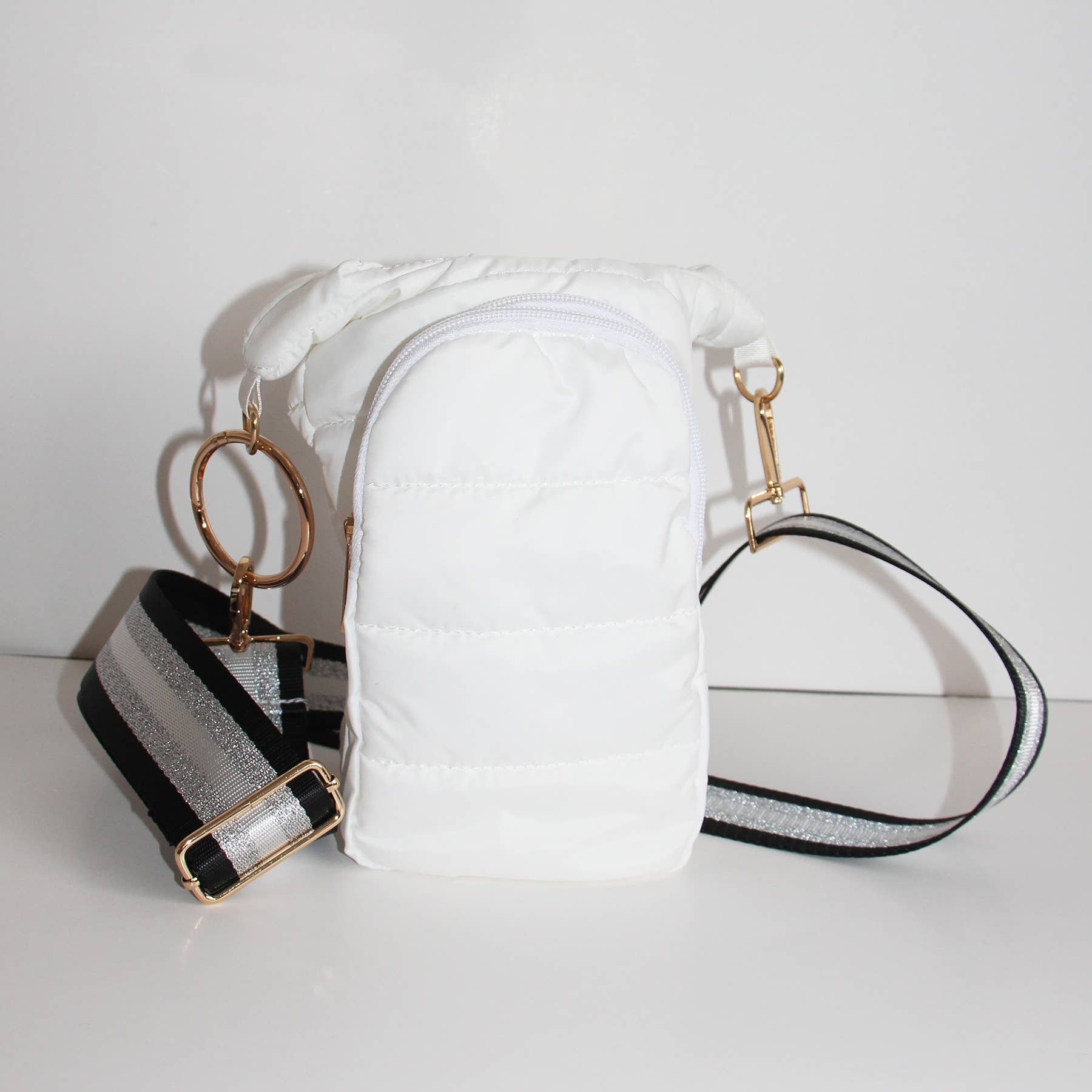 Puffer Drink Crossbody - White