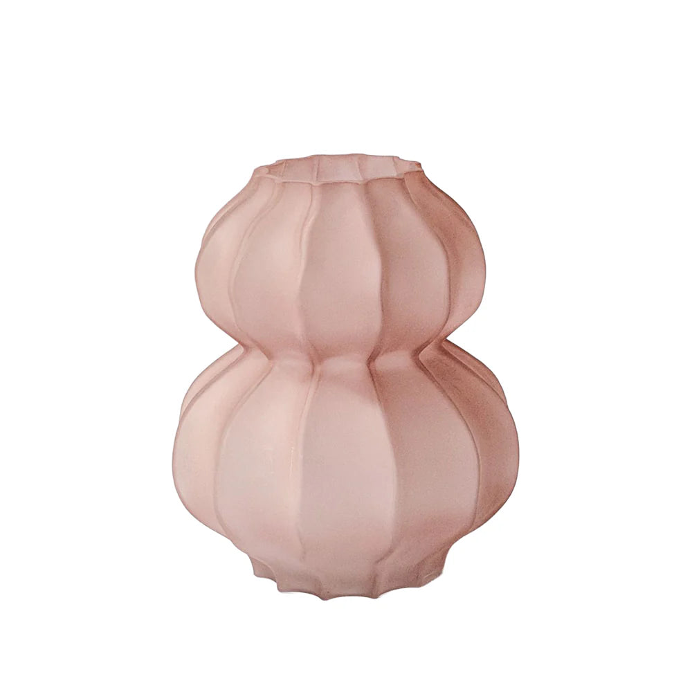 Frosted Double Gourd Vase-pink