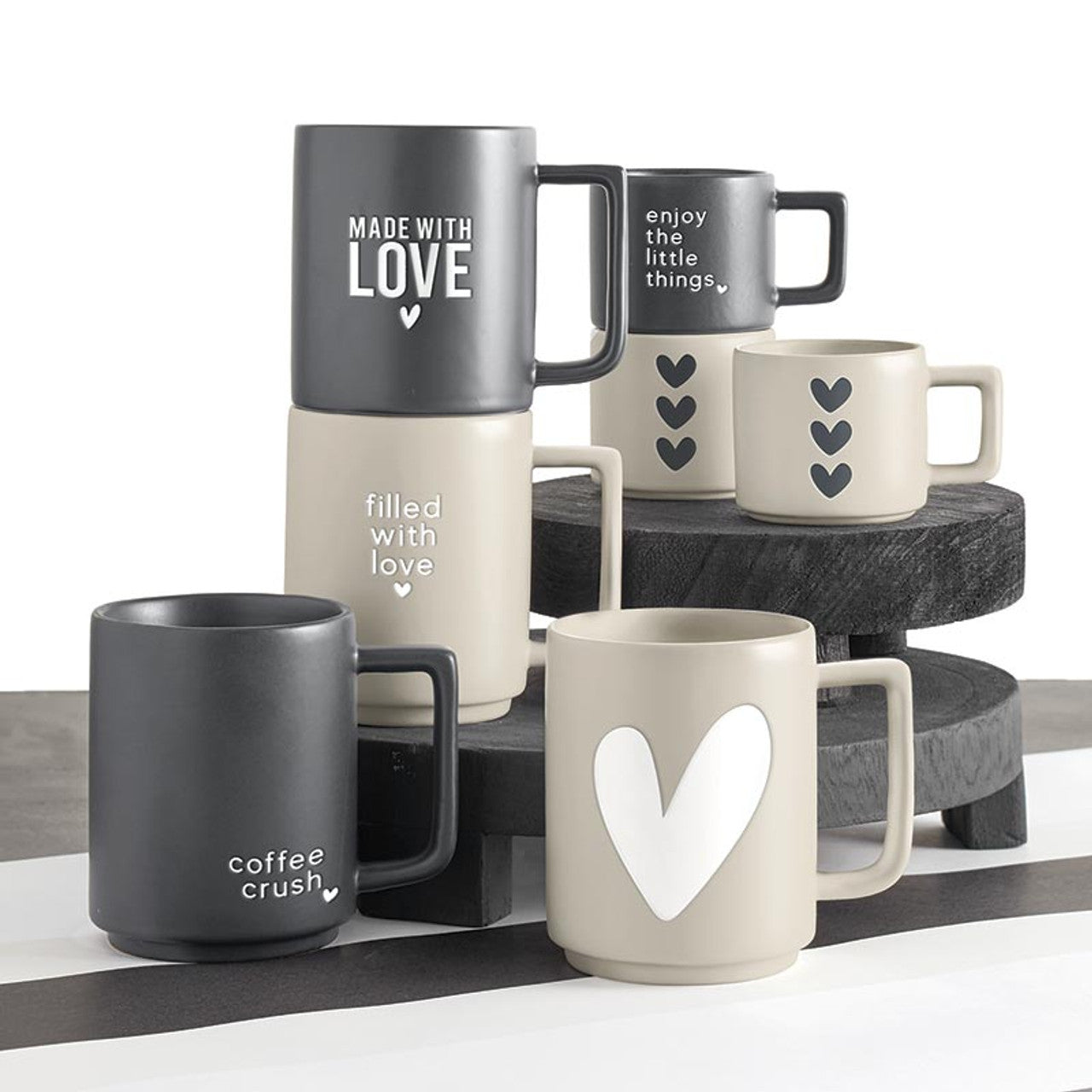 Matte Café Mug - Made With Love