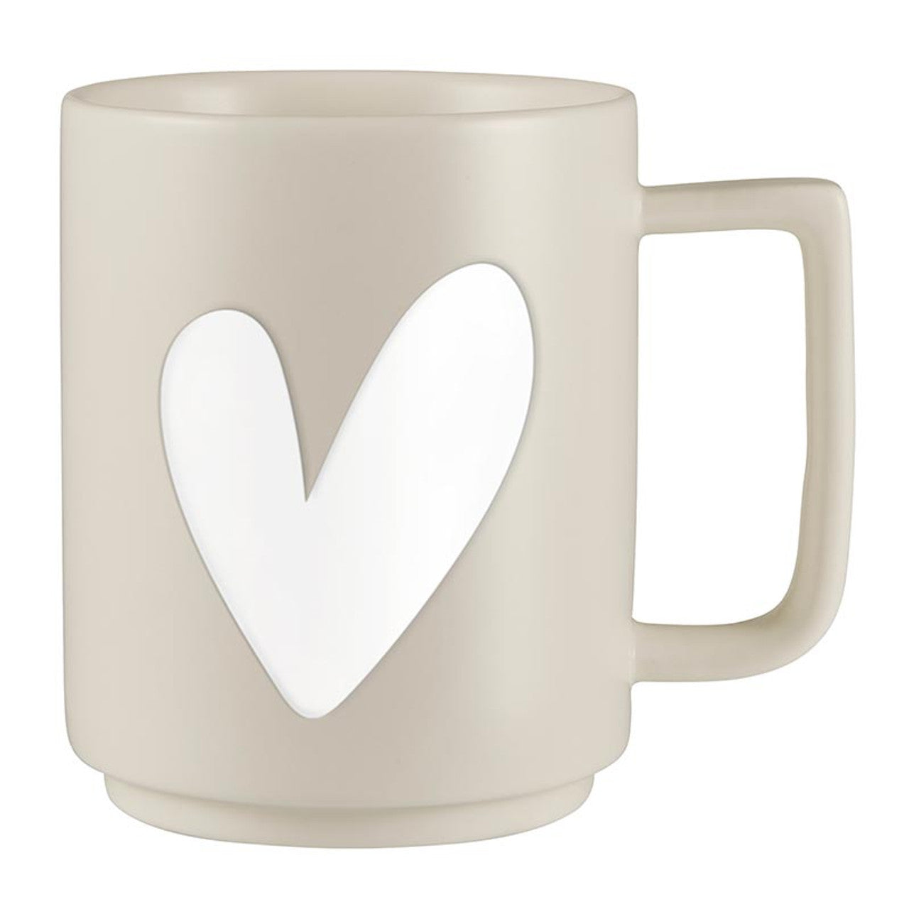 Matte Café Mug - Heart