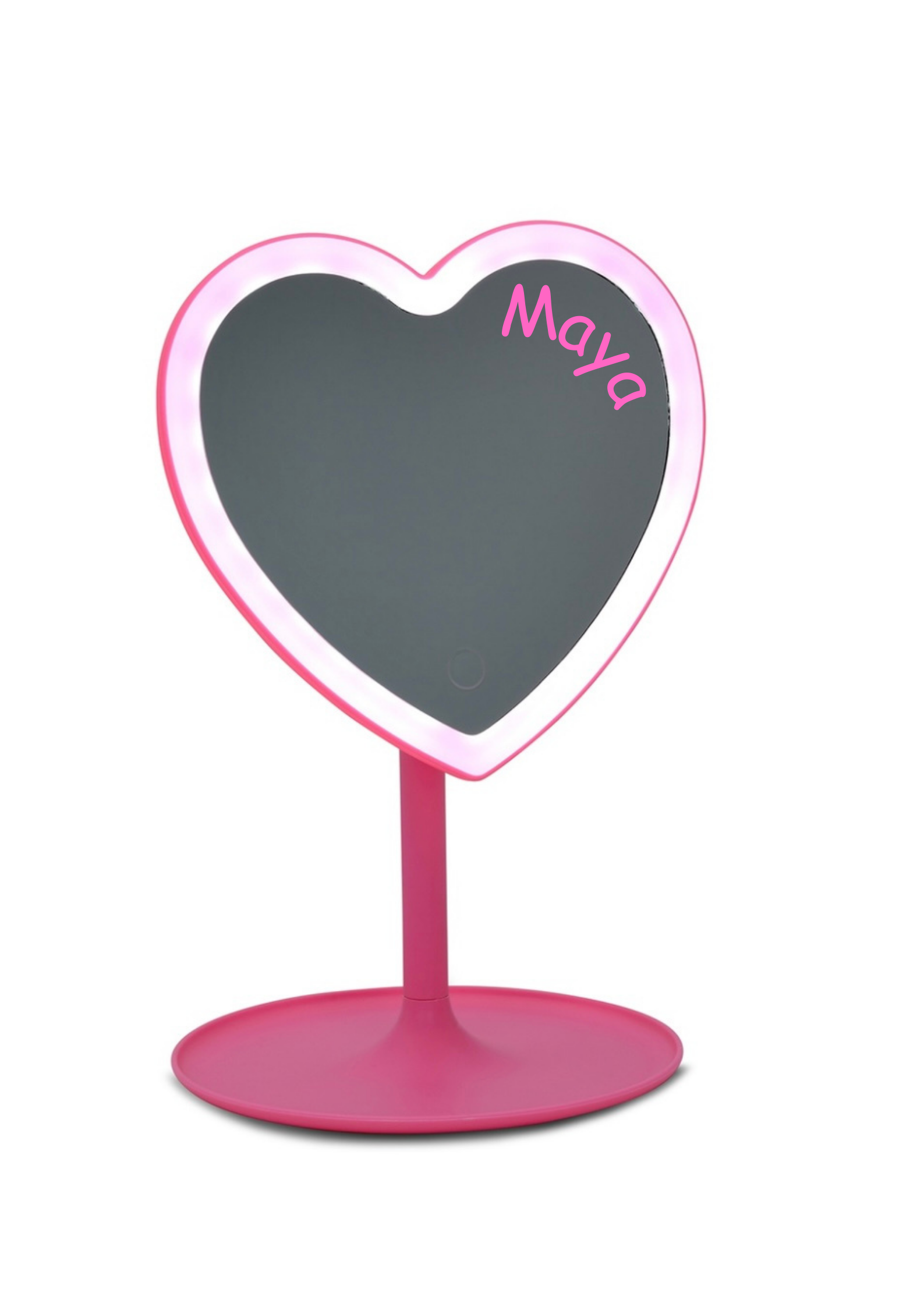 Personalized Heart Vanity Mirror