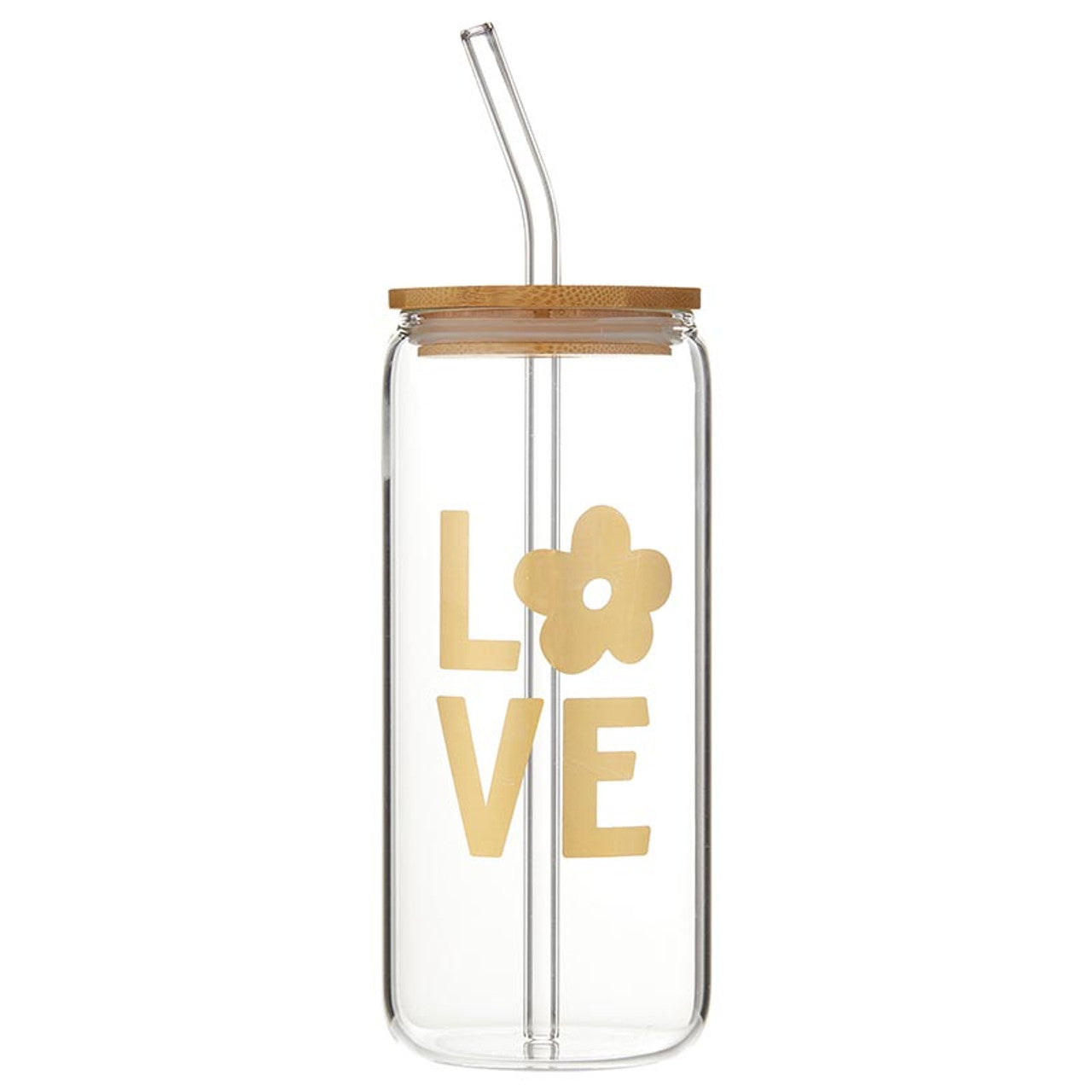 Glass Cold Brew Tumbler - Love