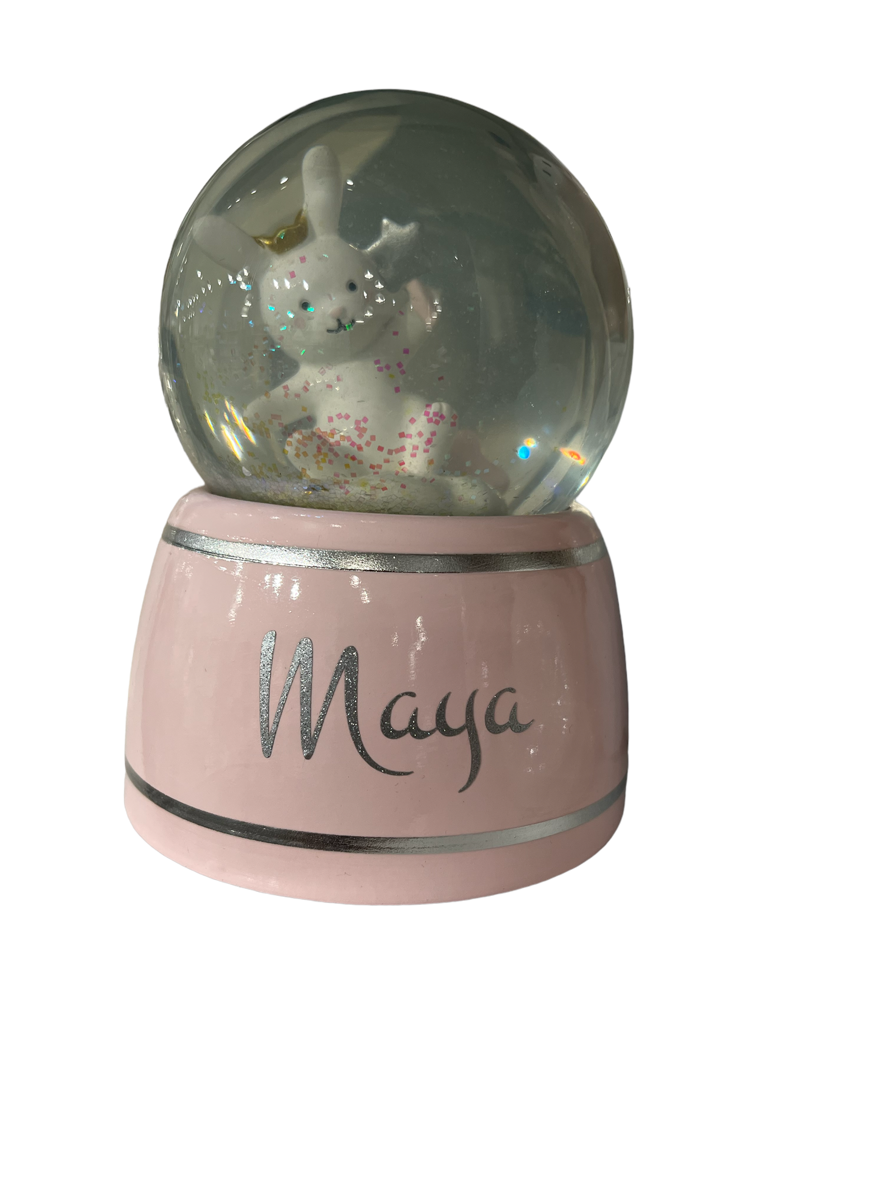 Personalized Snow Globe - Bunny