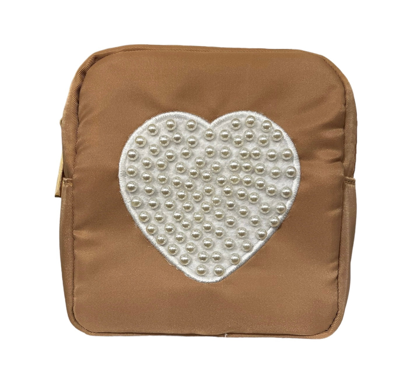 Earth Nylon Collection - Brown Pearl Heart