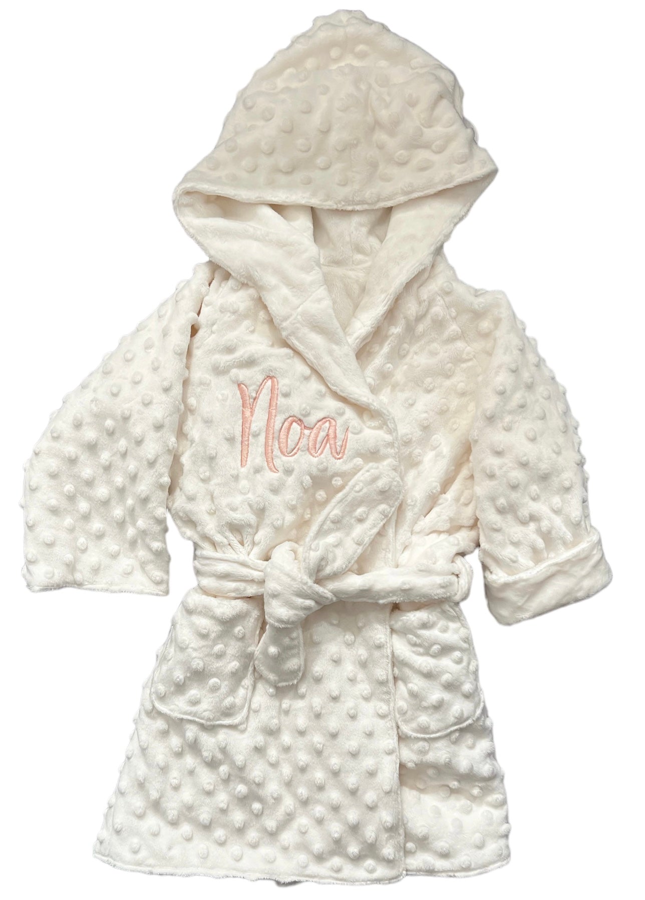 Personalized Dimple Hooded Bathrobe