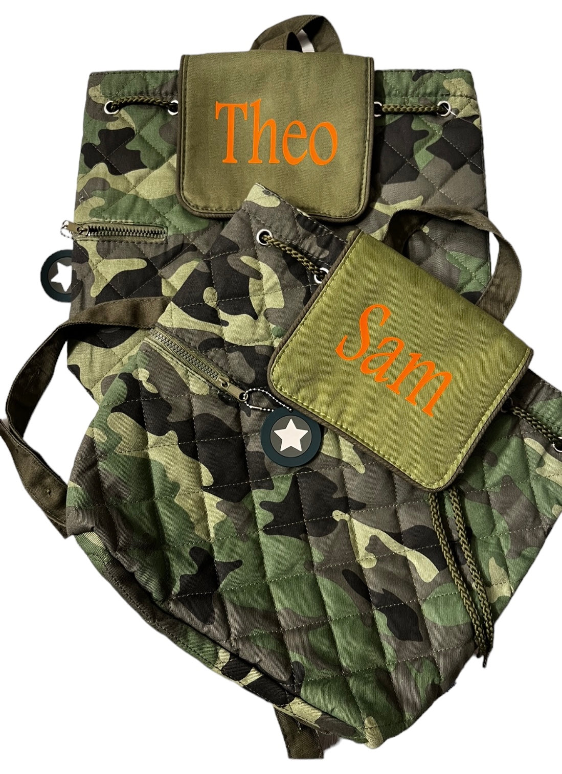 Personalized Quilted Backpack - Camo