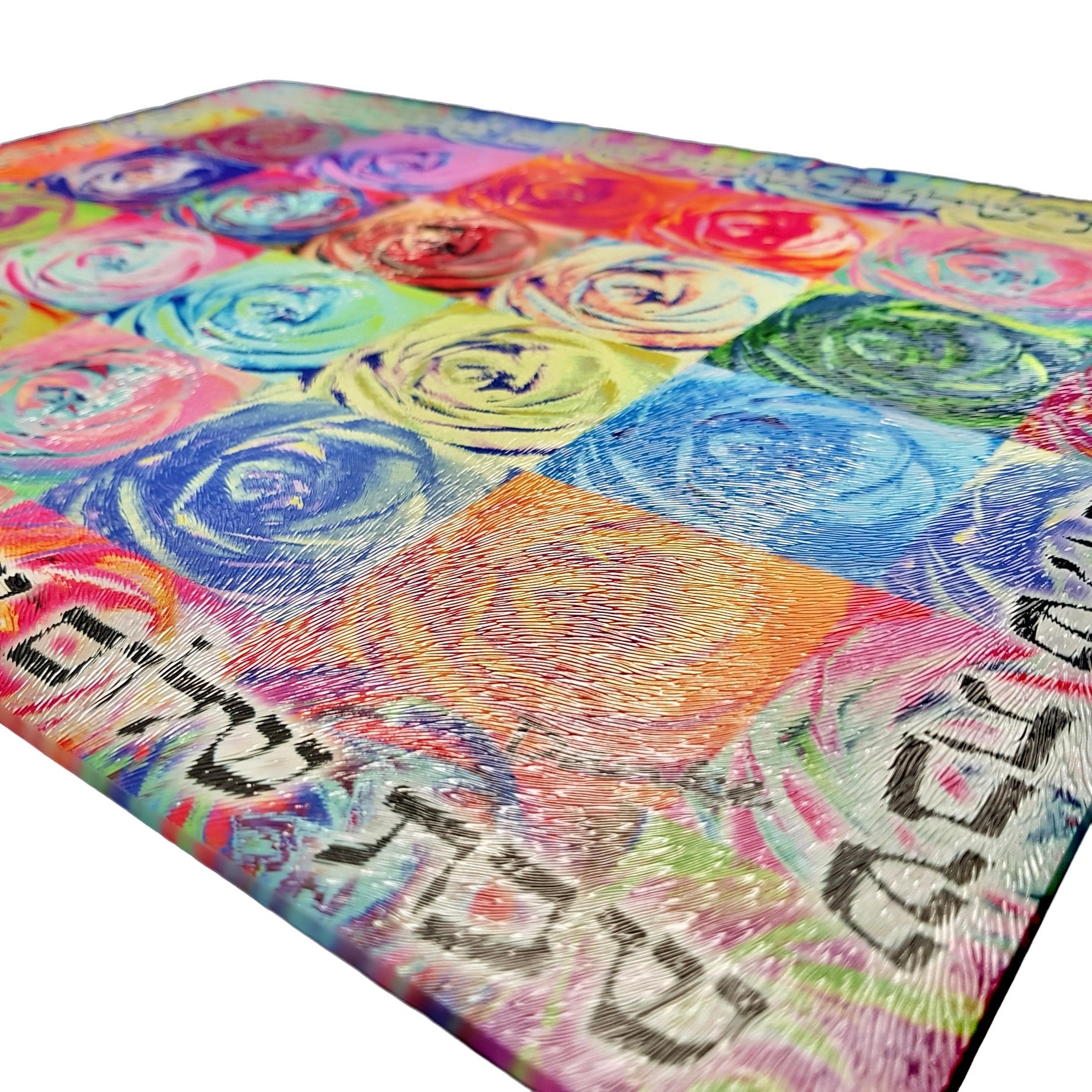 Flowers Challah Board – Modern Judaica