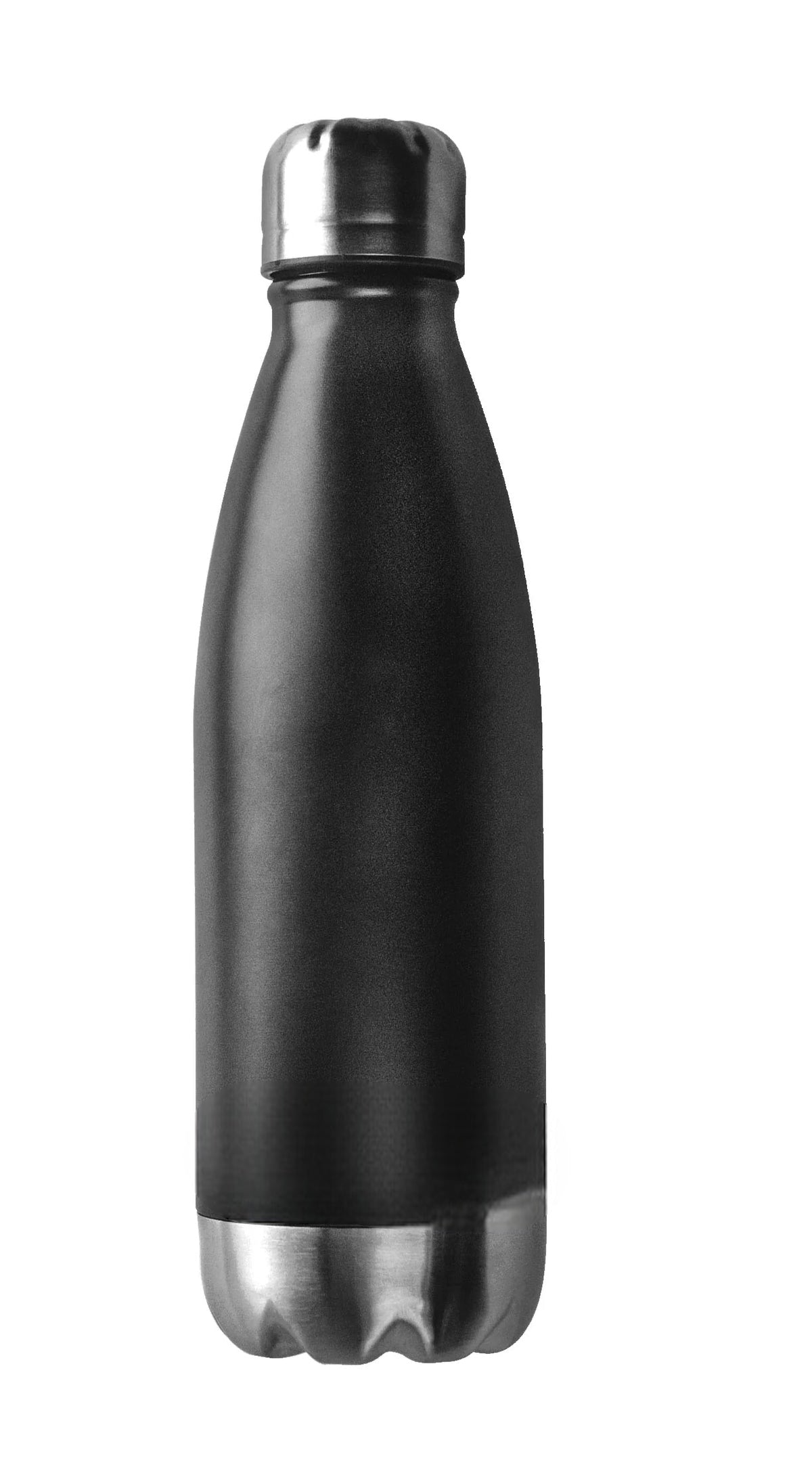 Personalized Water Bottle  17oz - Black/Silver
