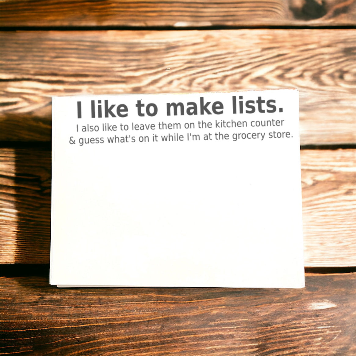 I Like To Make Lists Note Pad