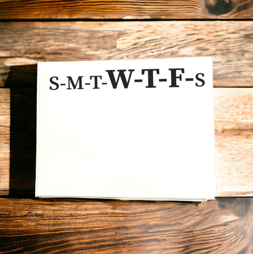 S.M.T.W.T.F.S Note Pad