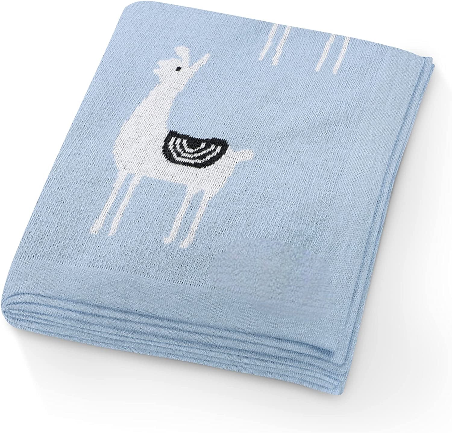 Personalized Blanket - Blue Llama