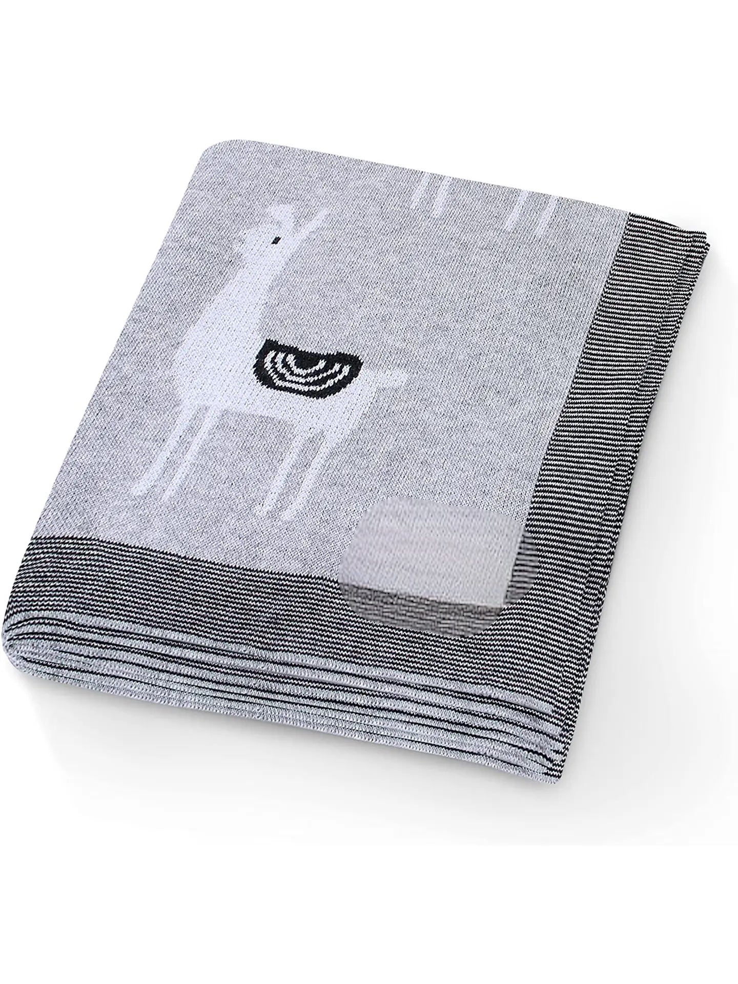 Personalized Blanket - Grey Llama