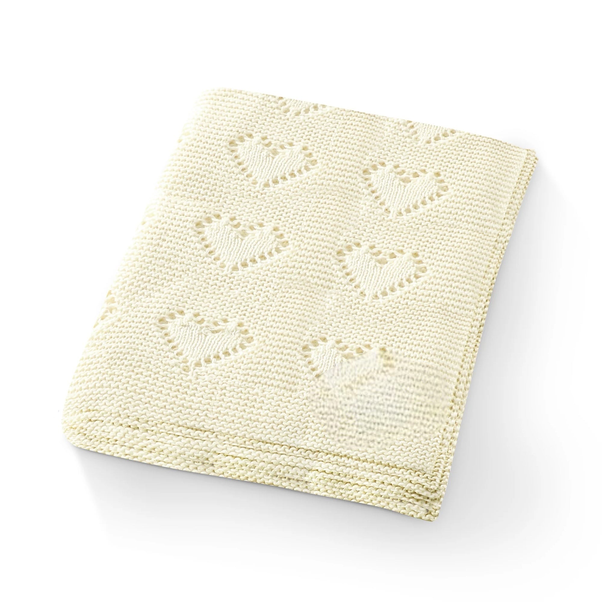 Blanket - Cream Hearts