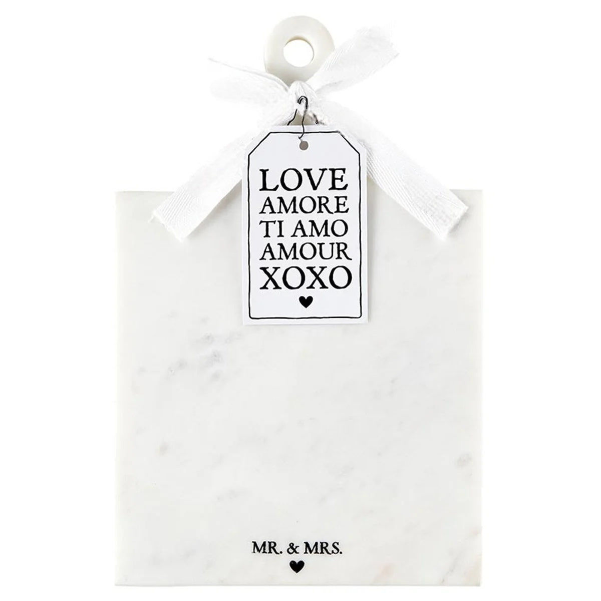 Marble Board with Handle - Mr. & Mrs.