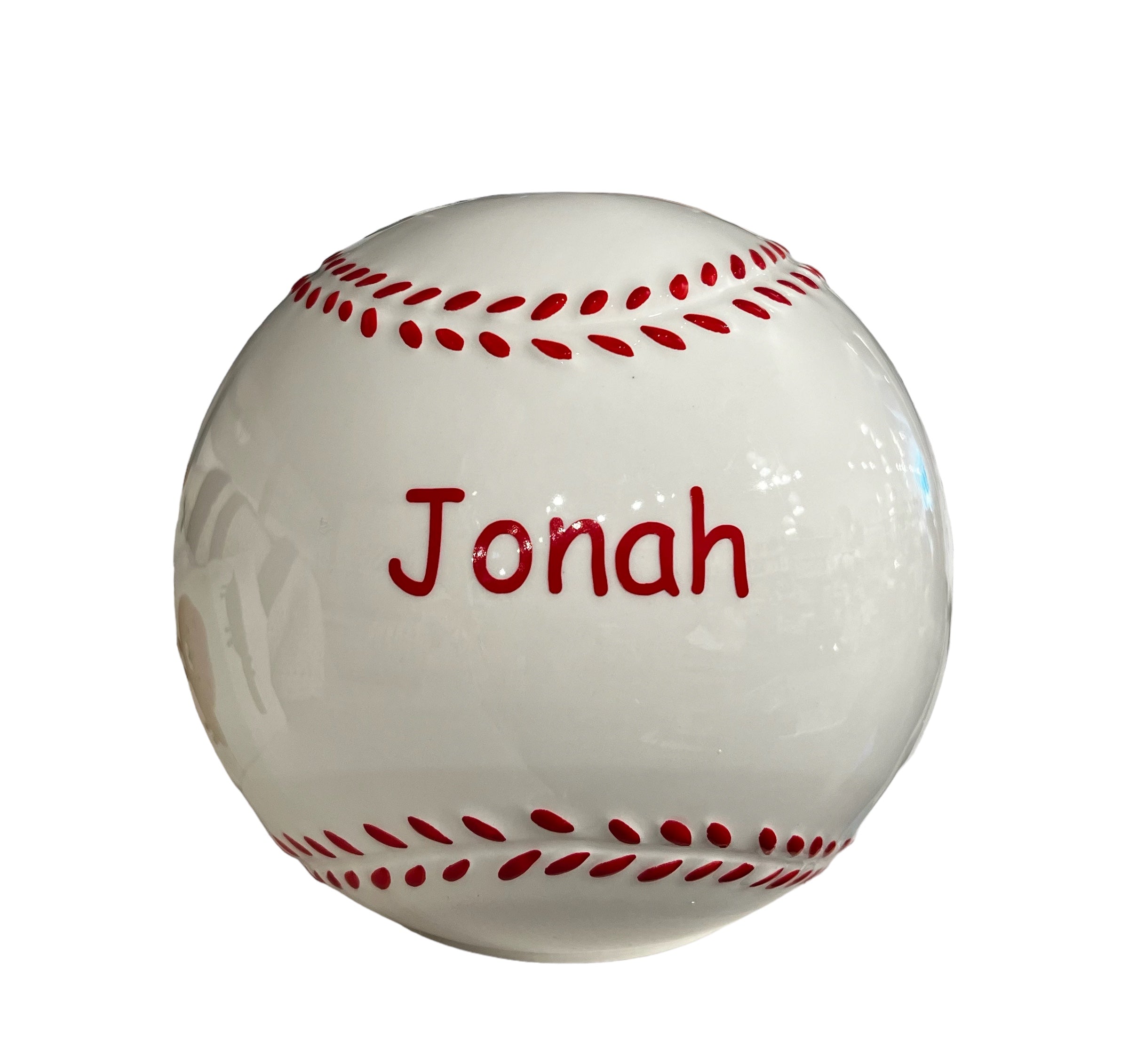 Personalized Bank Ceramic - Baseball