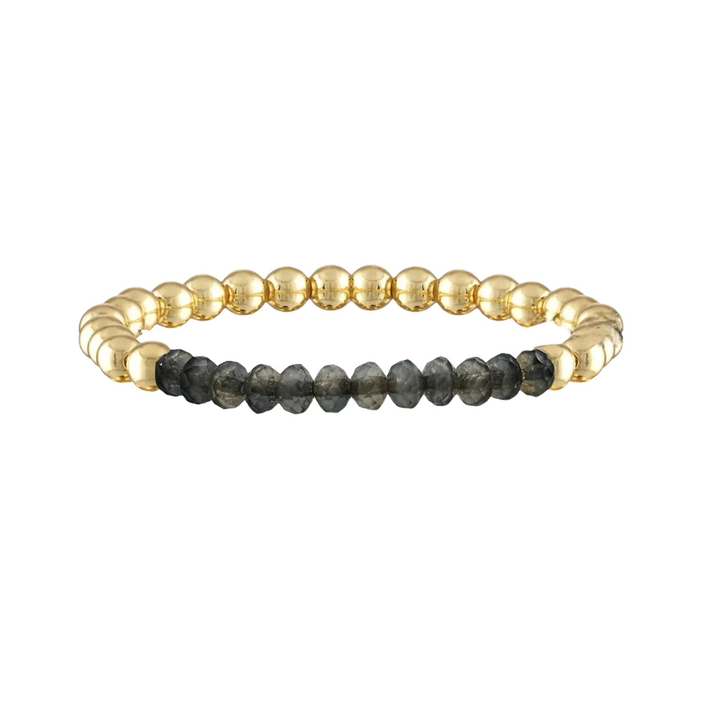 Dim Grey Luxe Beaded Bracelet