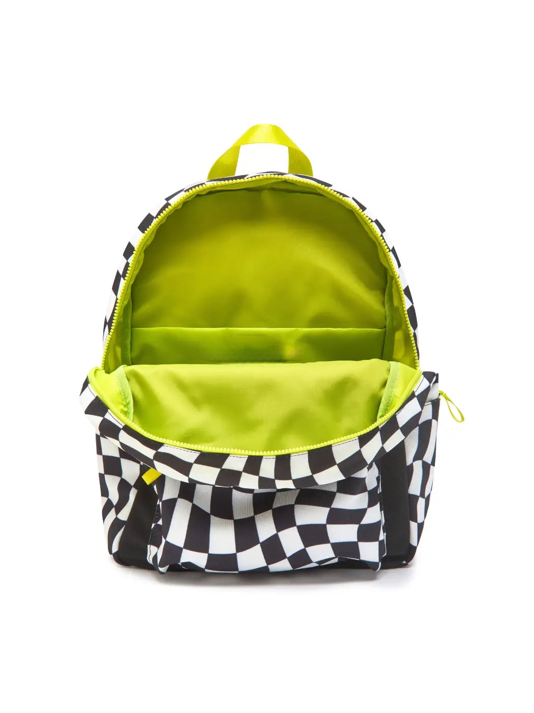 Checkered Kids Backpack with patches