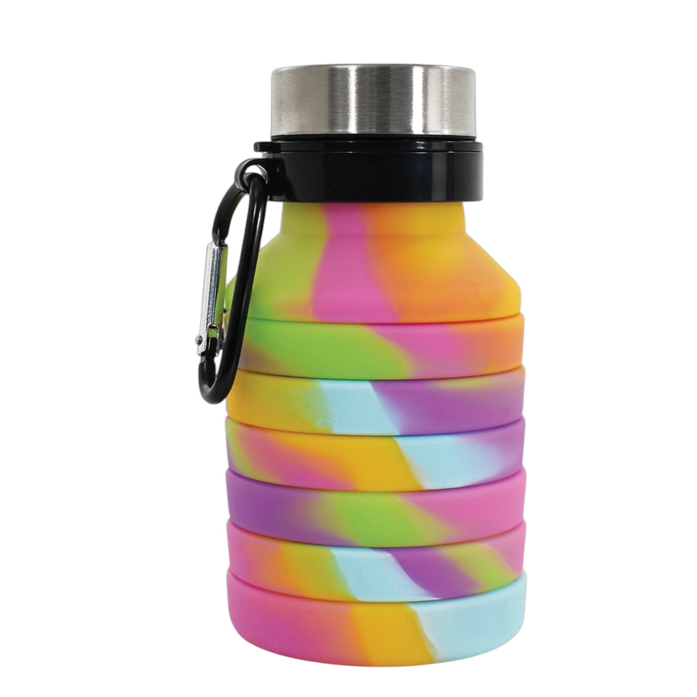 Tie dye collapsible water bottle