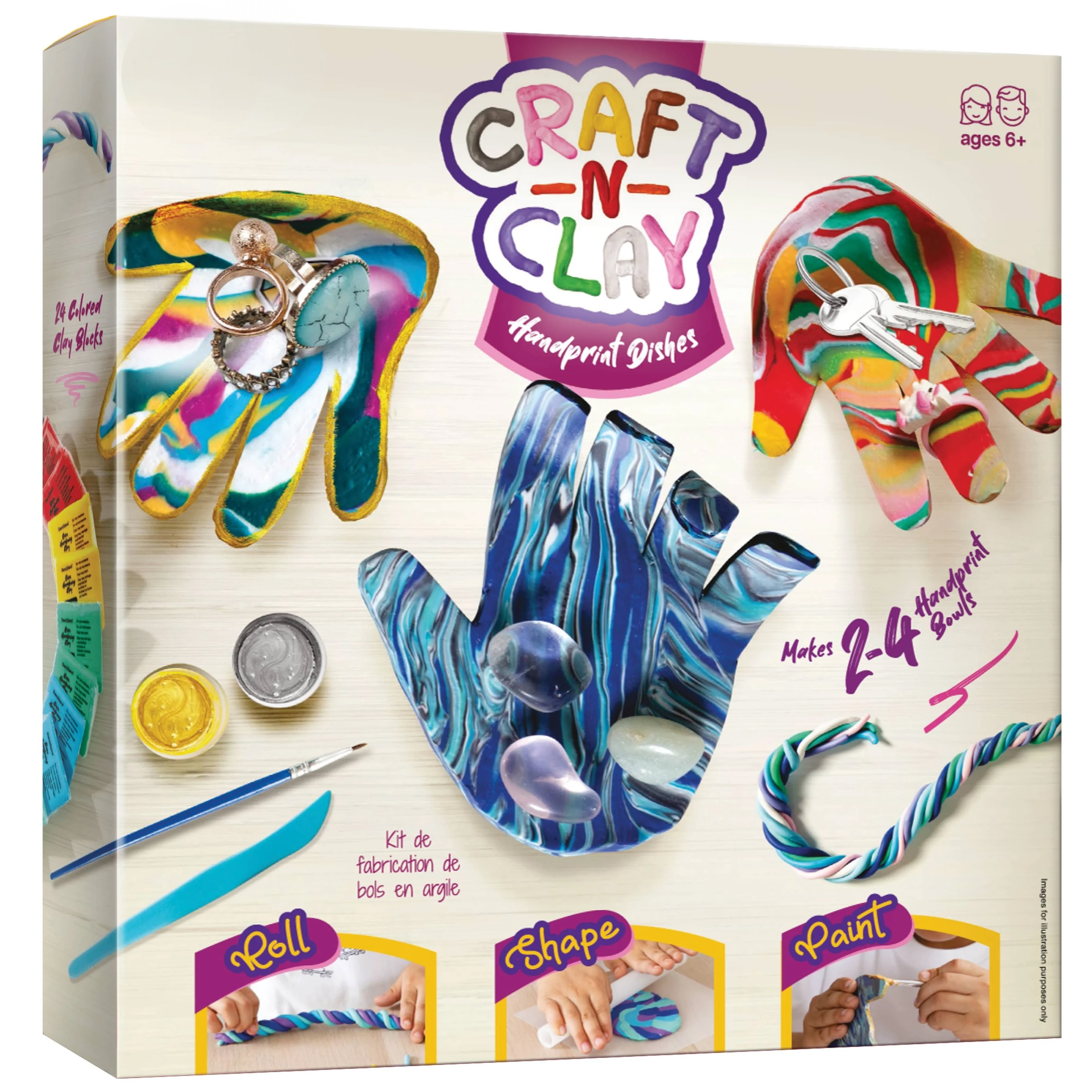 Craft & Clay Handprint Dish art kit