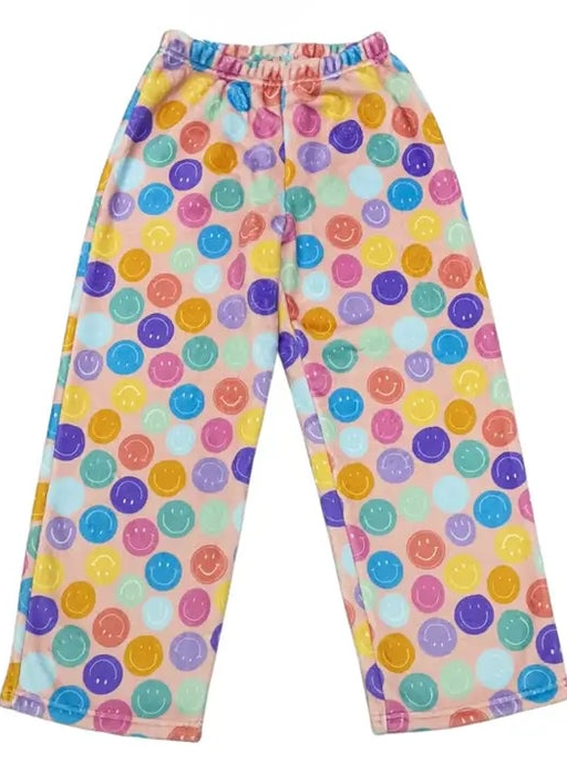 Pantalon en peluche souriant
