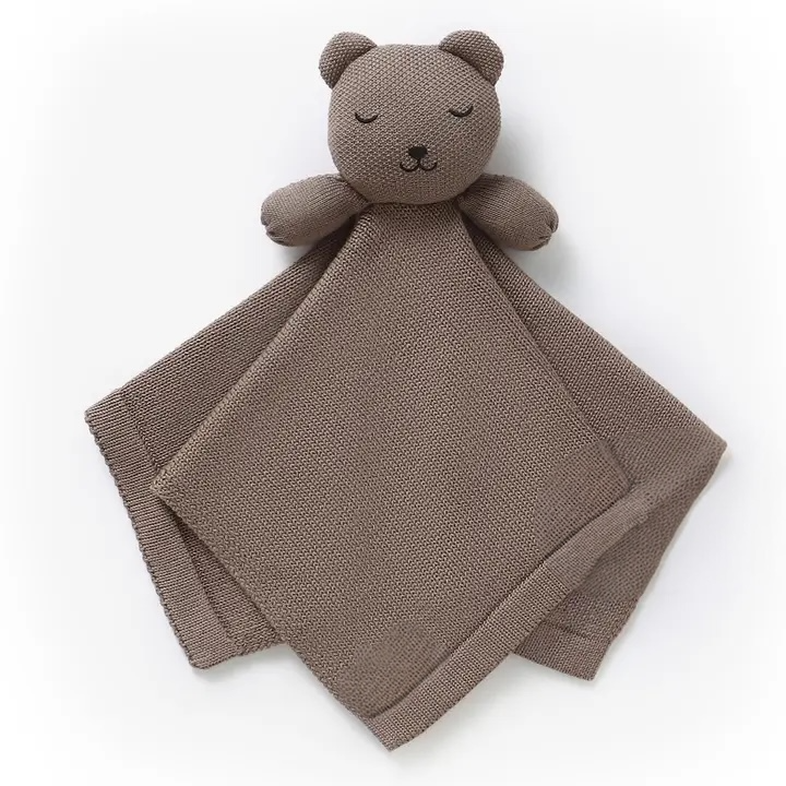 Organic Plush Lovey - milk chocolate bear