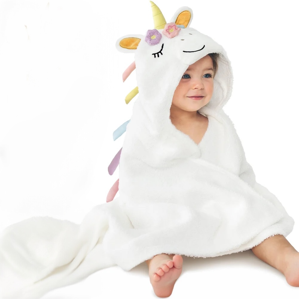 Personalized Terry Baby Hooded Towels - Uria