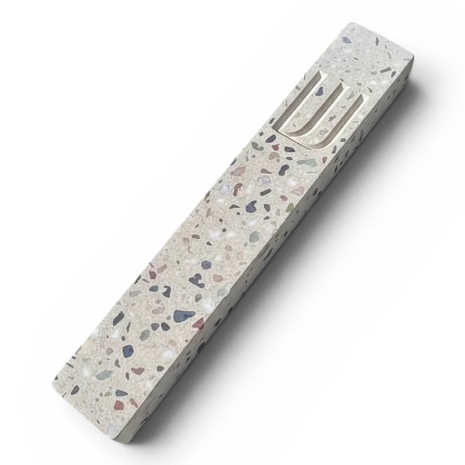 Stone Beige Terrazzo Mezzuzah