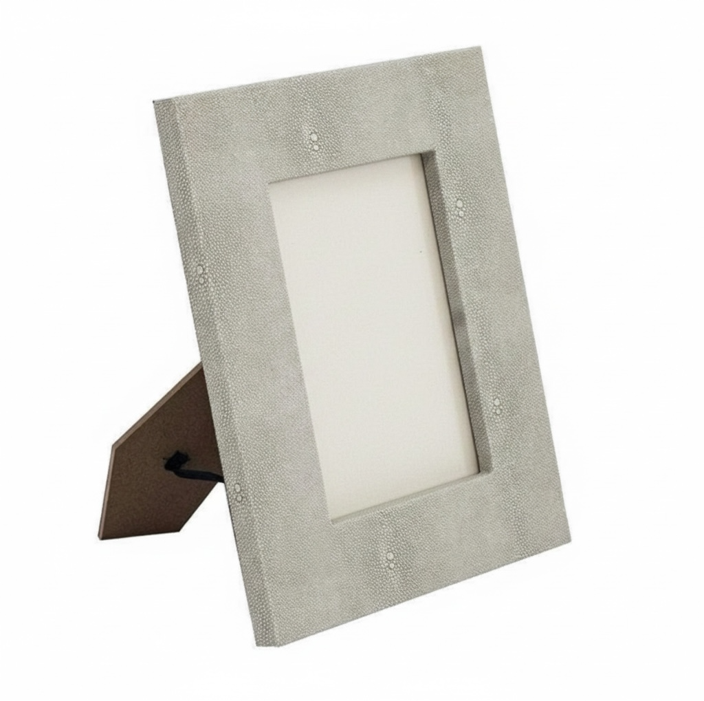 Taupe Faux Leather Photo Frame -8”x10”