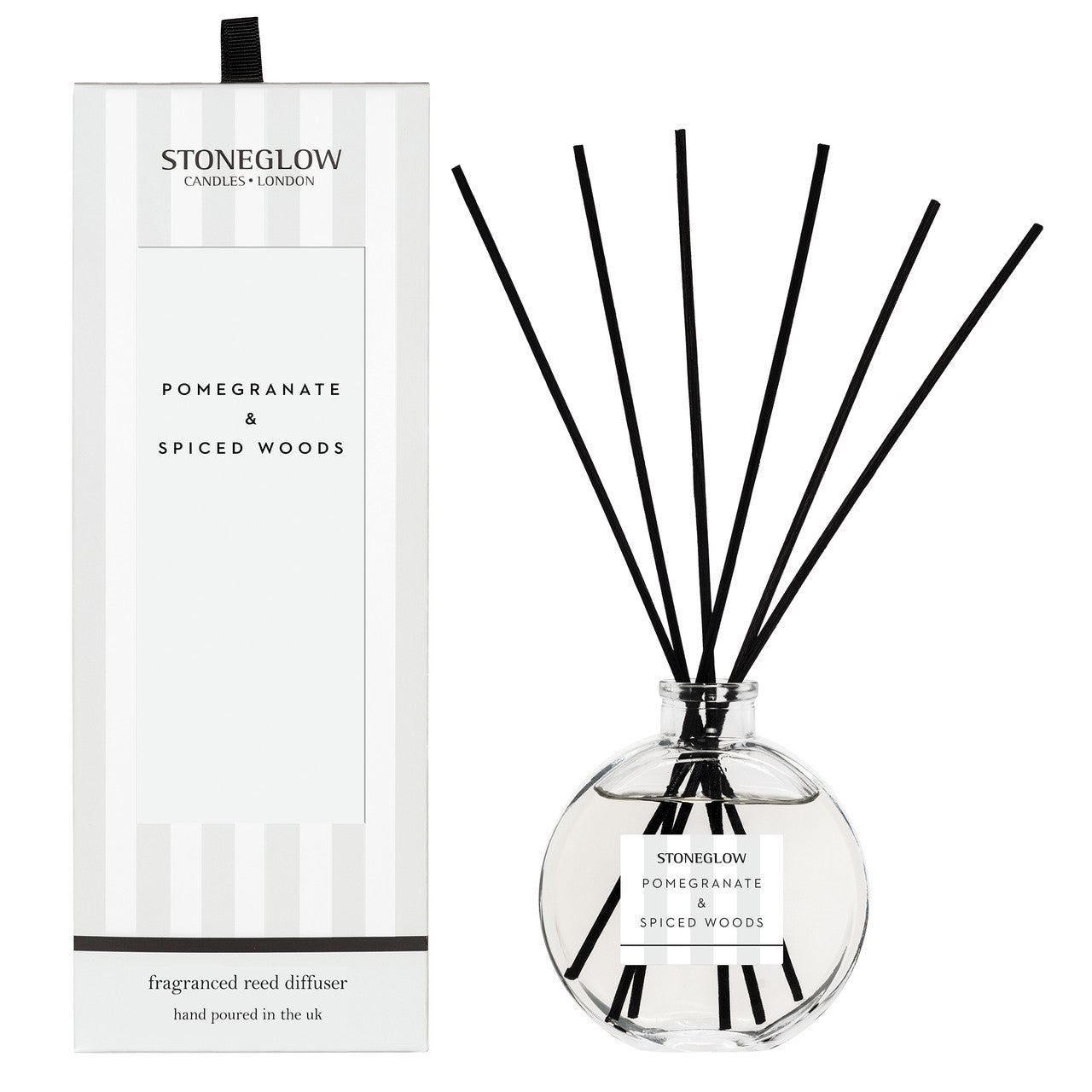 STONEGLOW - POMEGRANATE & SPICED WOODS - REED DIFFUSER