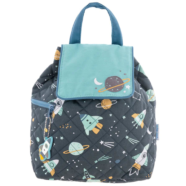 Personalized Quilted Backpack - Space
