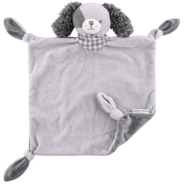 Personalized Baby Lovey - Grey Puppy