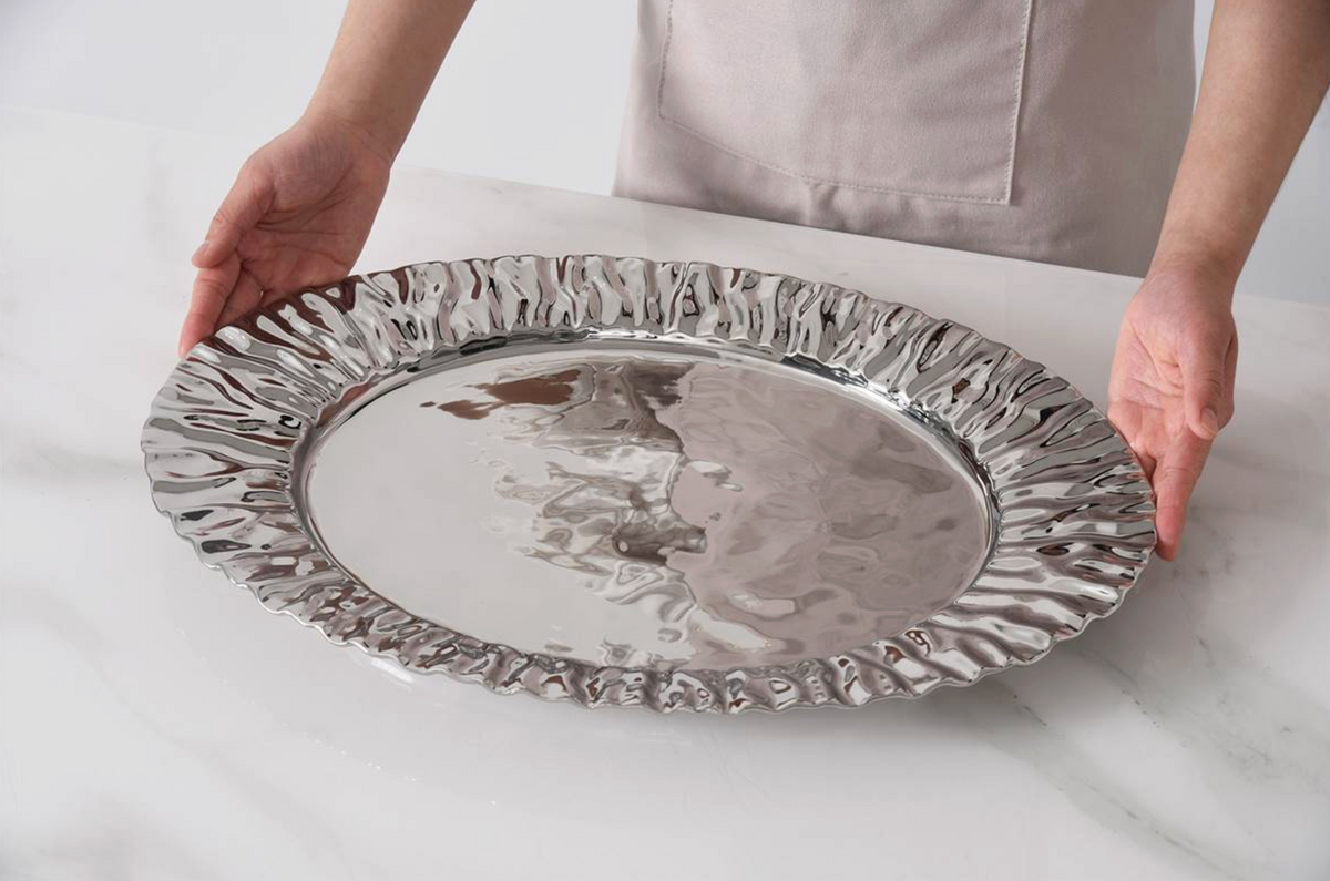 Pampa Bay Mascali argento Large Platter