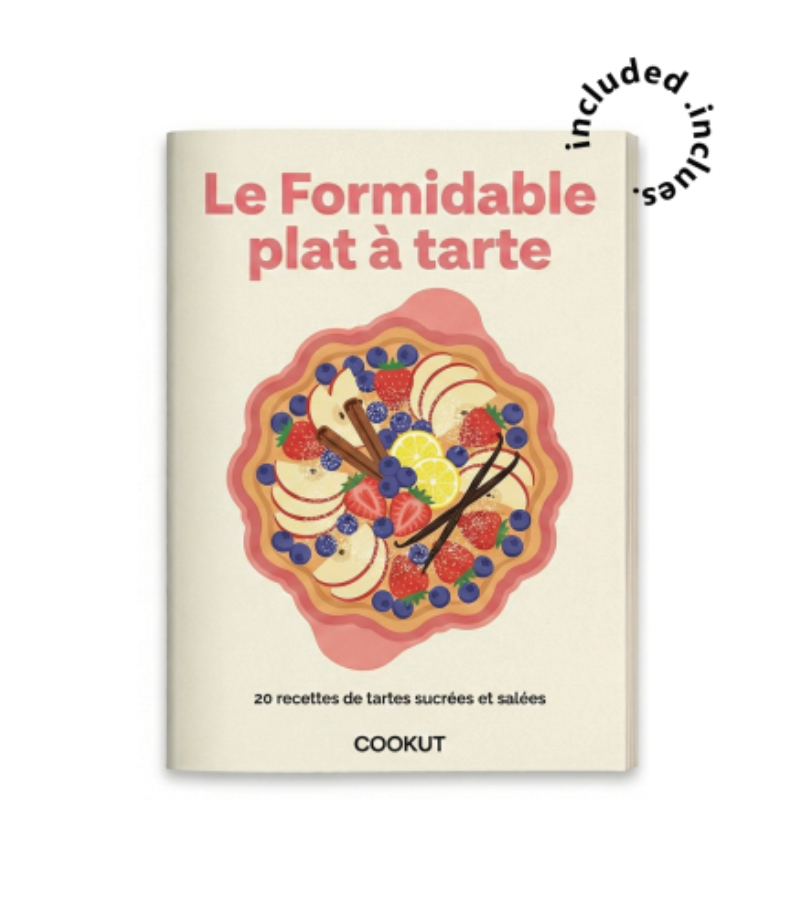 The “Formidable” Tart Dish & Slicer - pink marshmallow