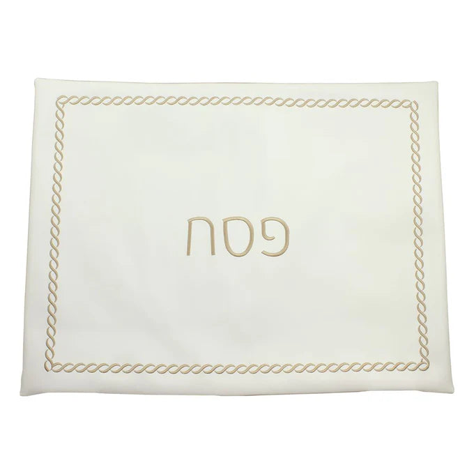 braided design seder set- gold