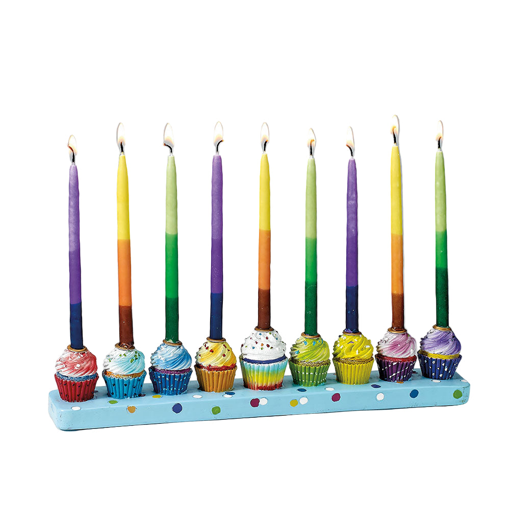Cupcake Hanukkah Menorah