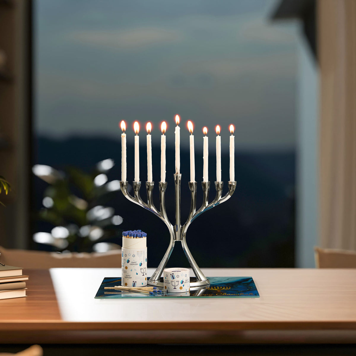 Chanukah Long Matches White