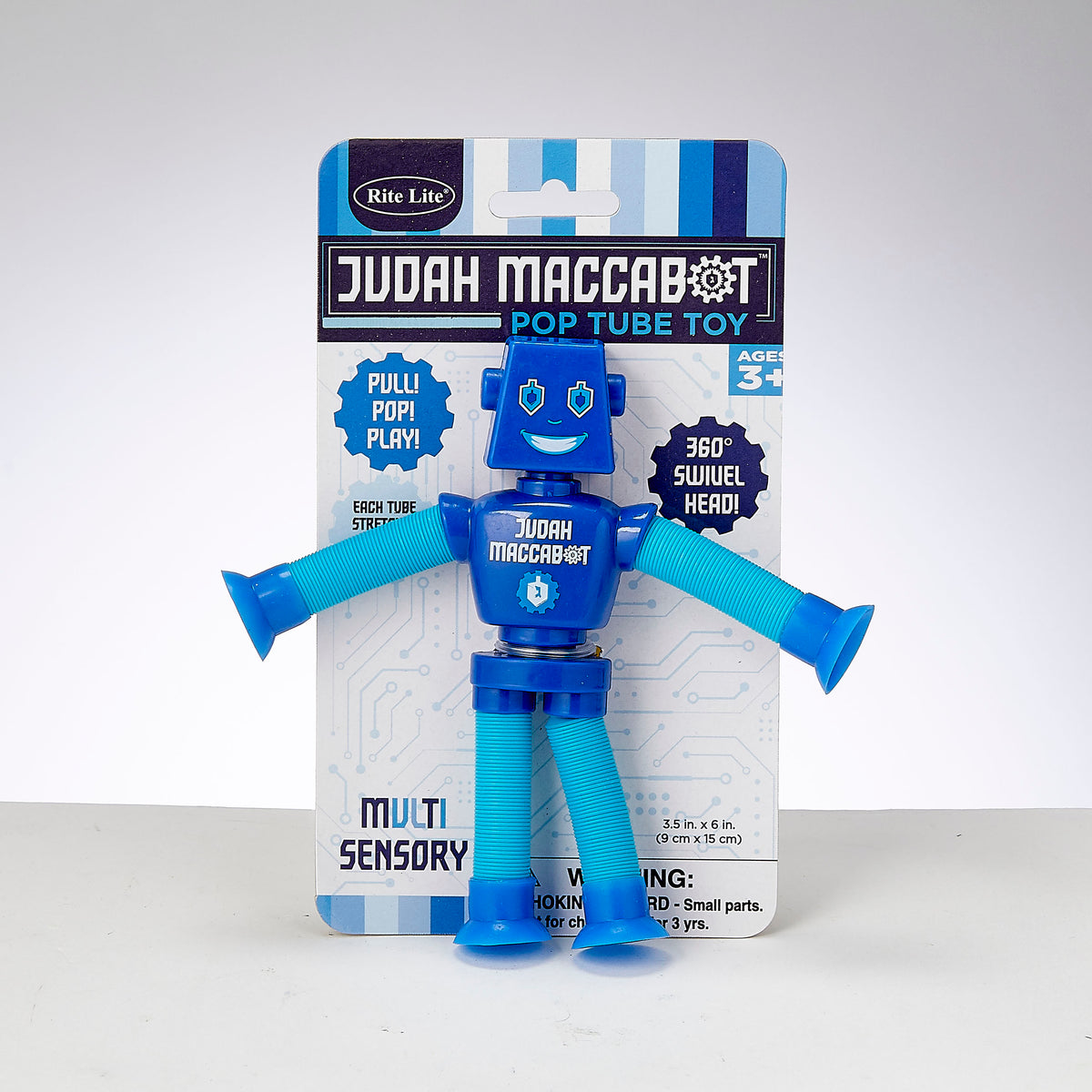 Chanukah Judah Maccabot Pop Tube Toy