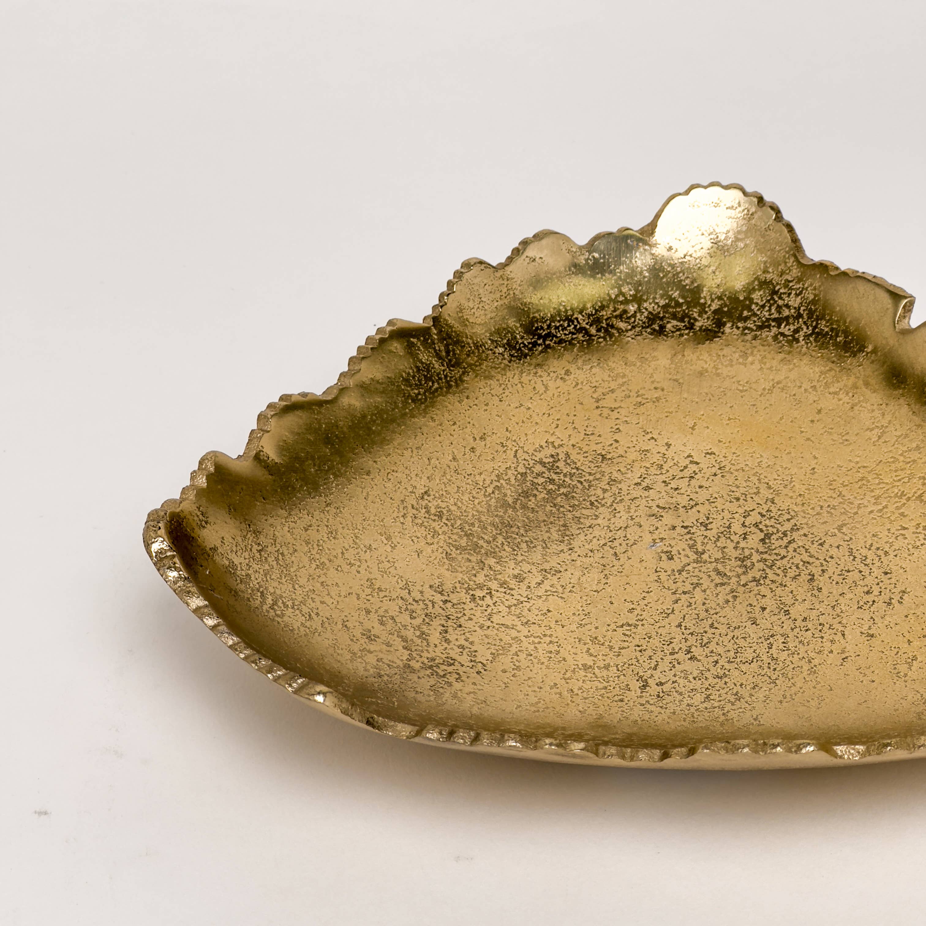 Abstract Gold Aluminum Decorative Bowl