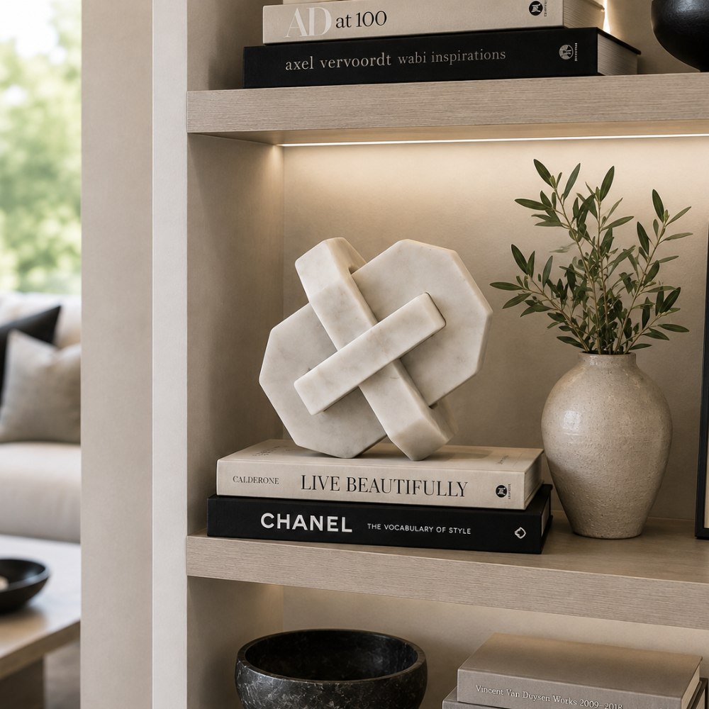 Geometric Marble Knot Object