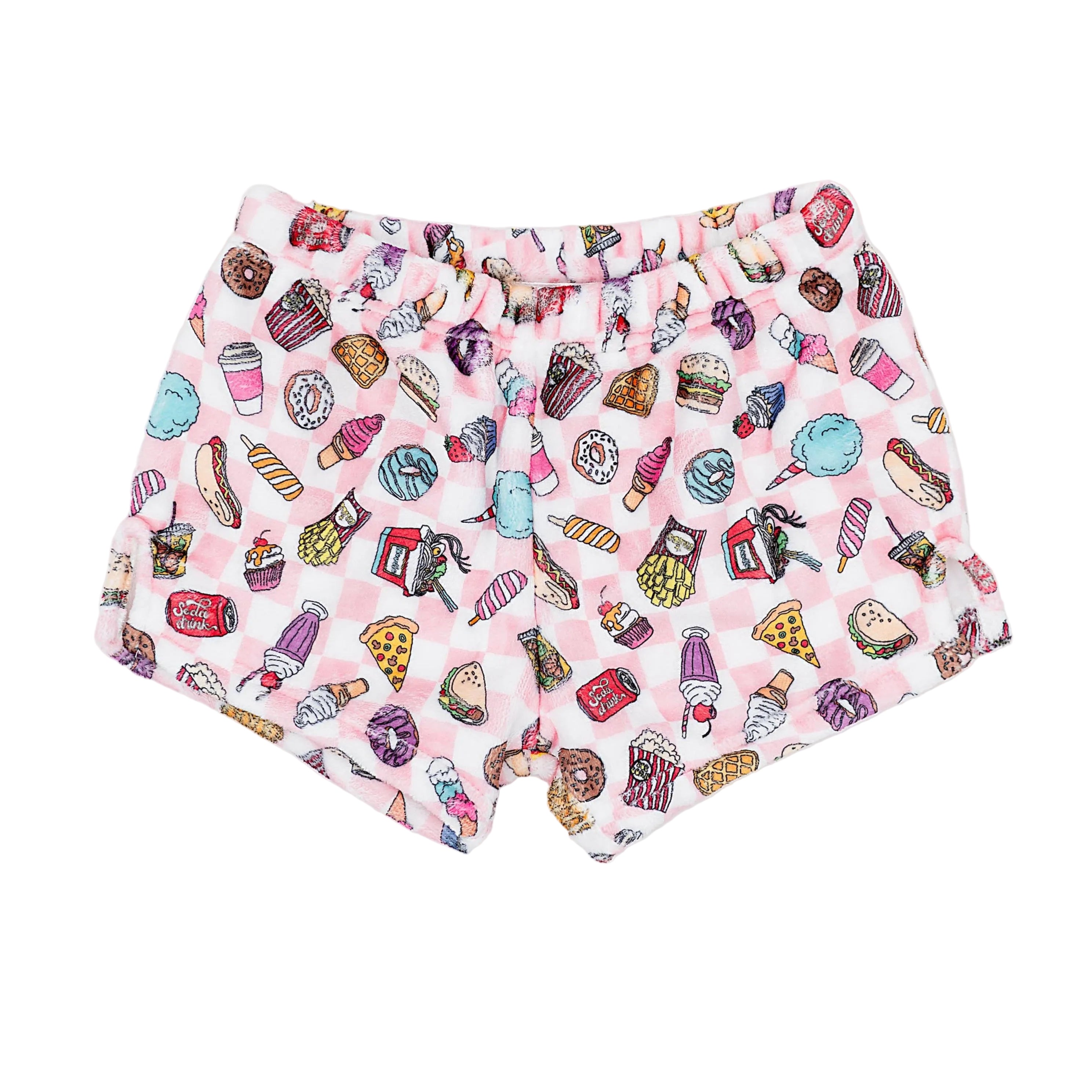 Plush Shorts - Foodie