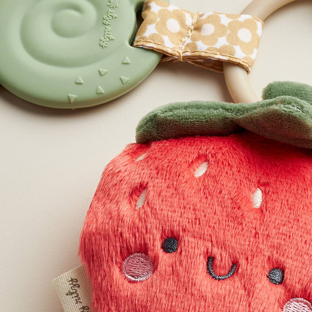 Plush + Teether: Strawberry