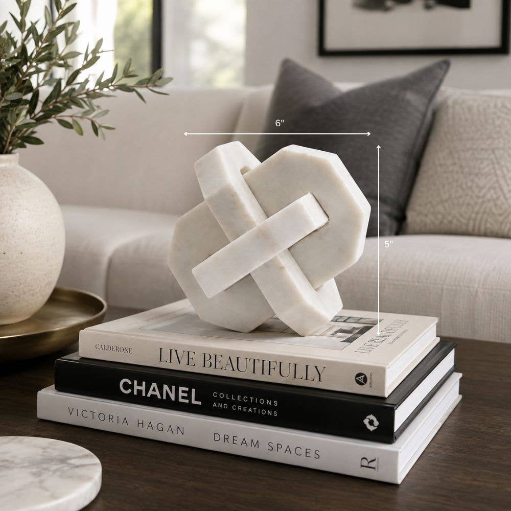 Geometric Marble Knot Object