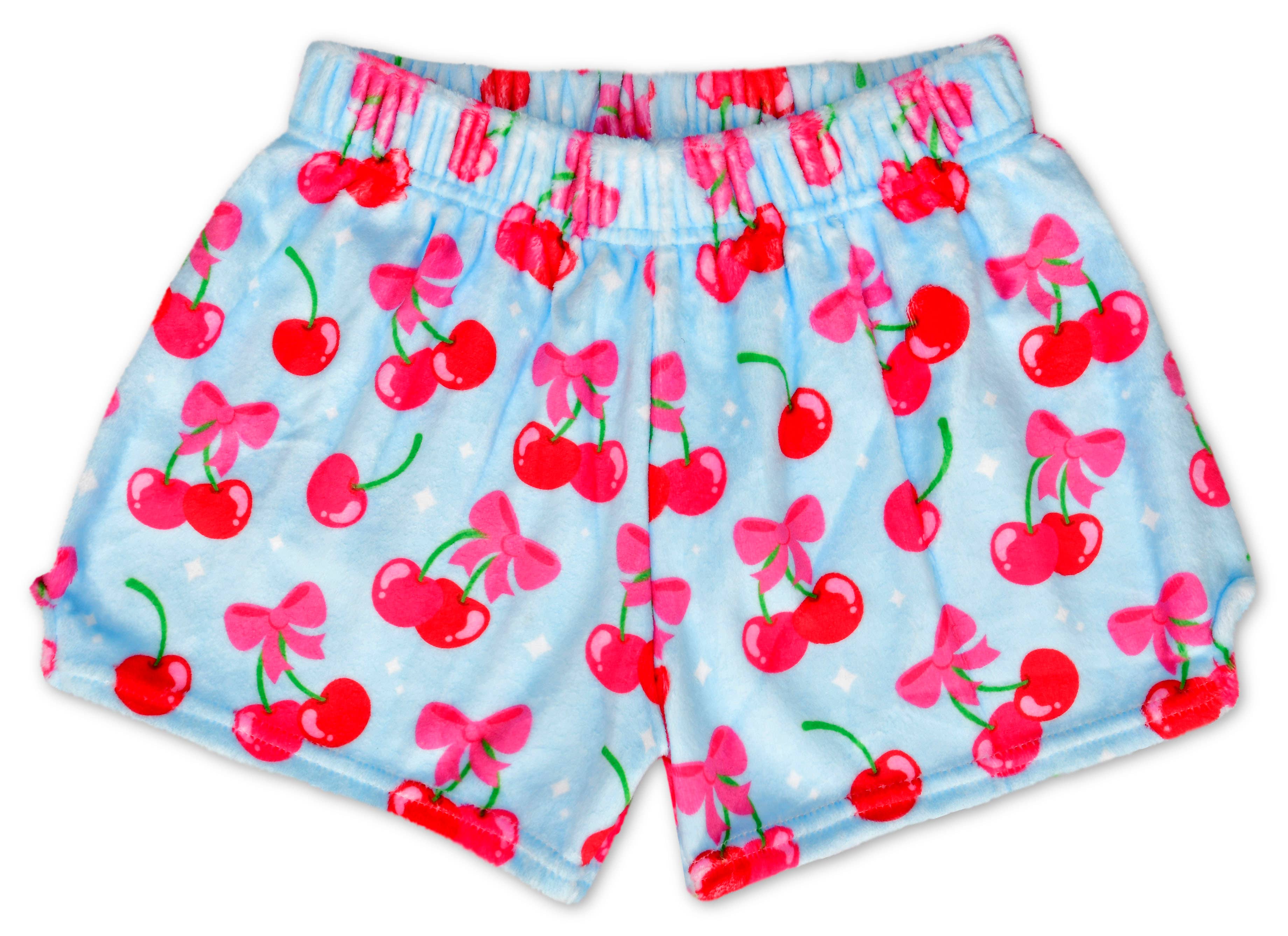 CHEERFUL CHERRIES plush SHORTS