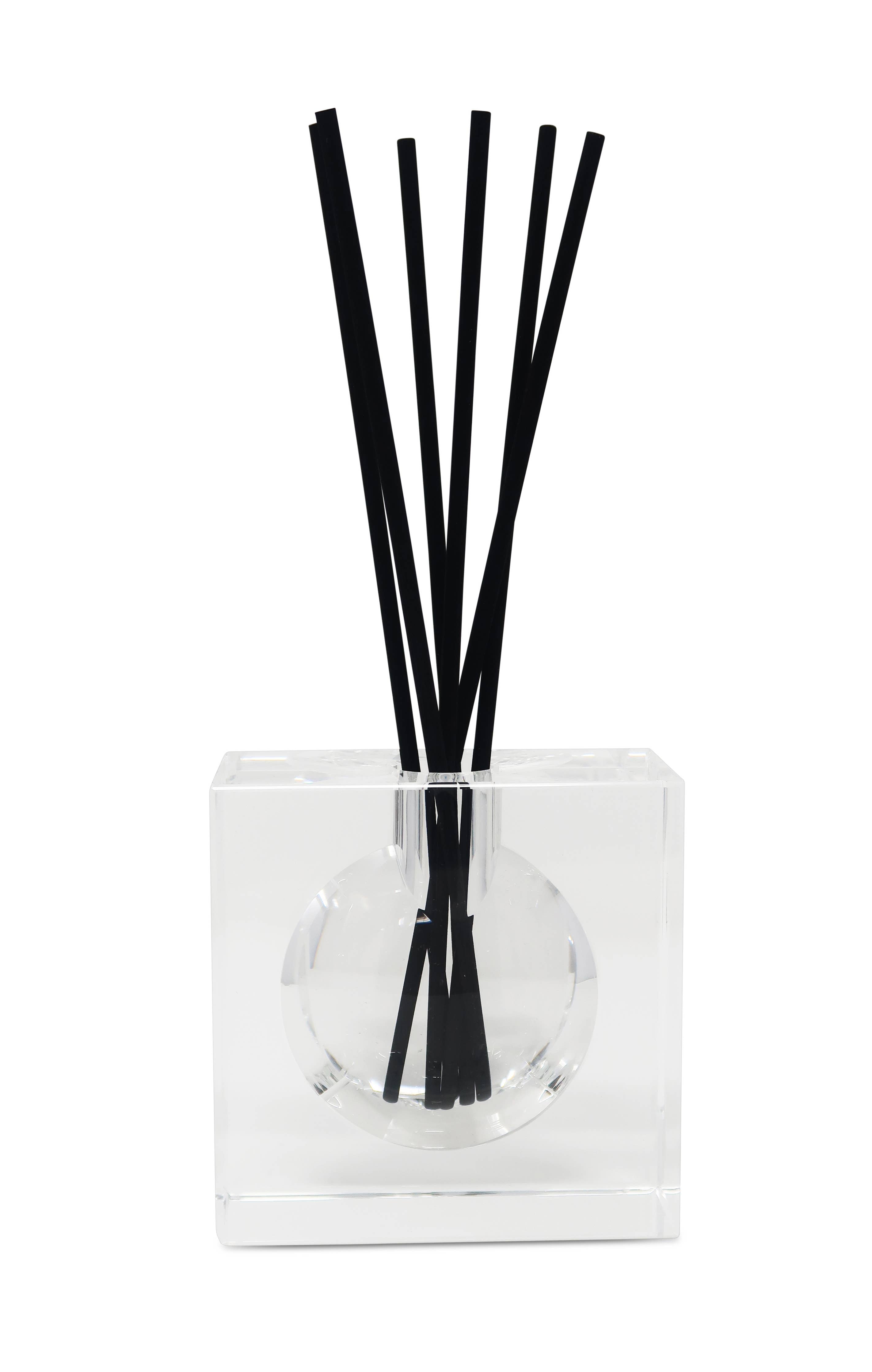 Crystal Diffuser with Black Reeds