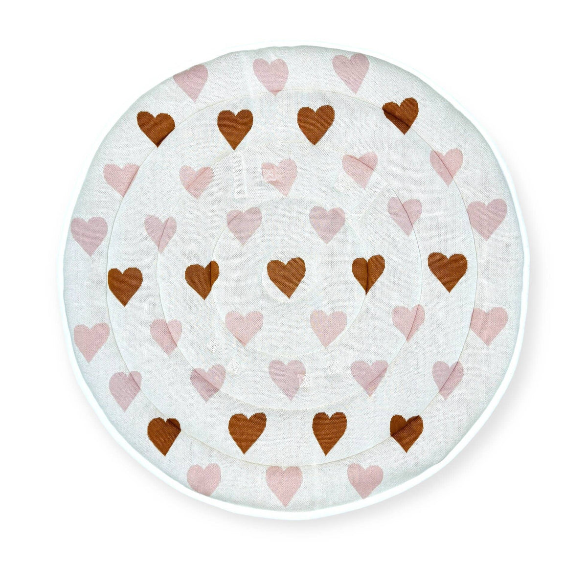 Sweetheart Organic Cotton Knit Baby Padded Round Play Mat