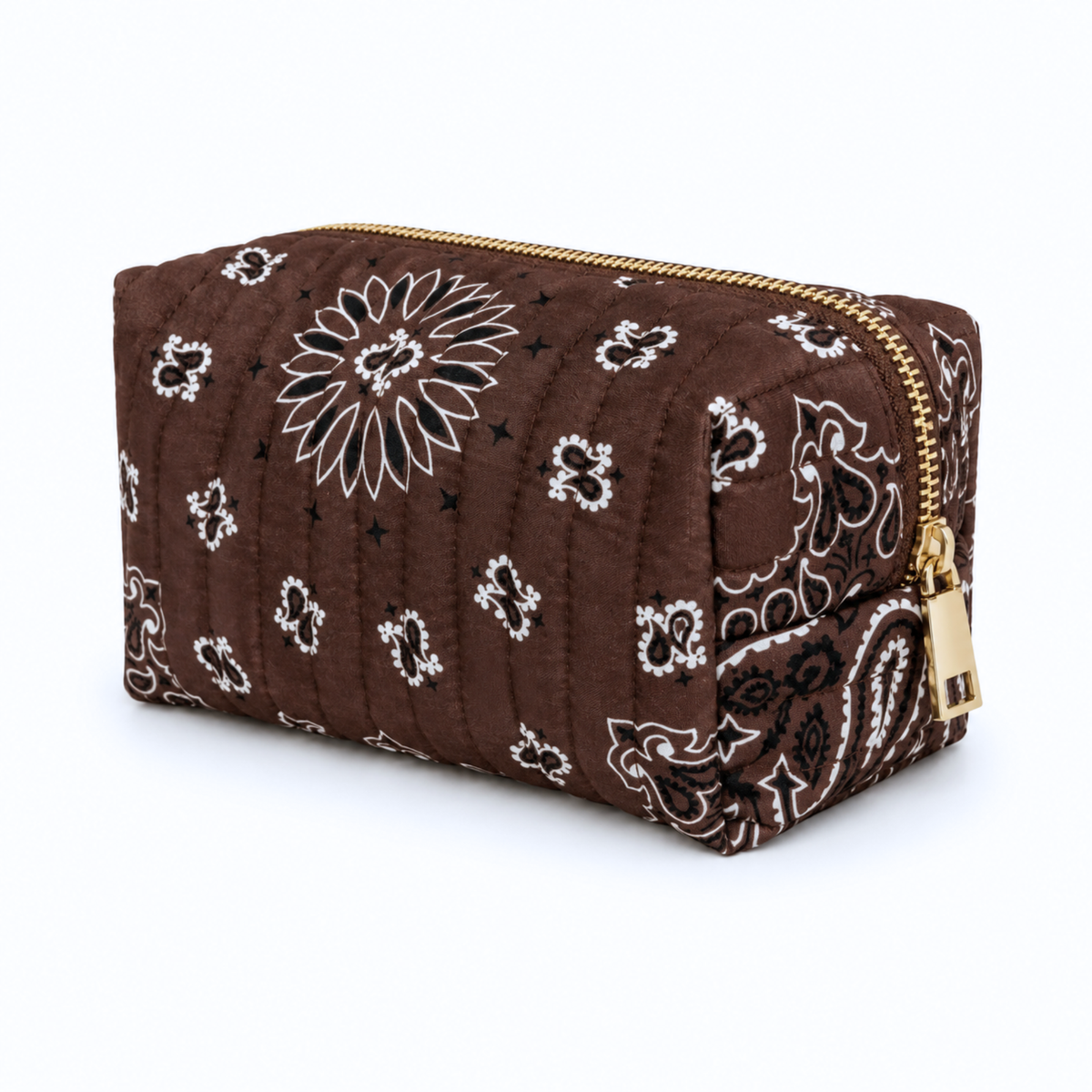 Bandana Cosmetic Case - brown