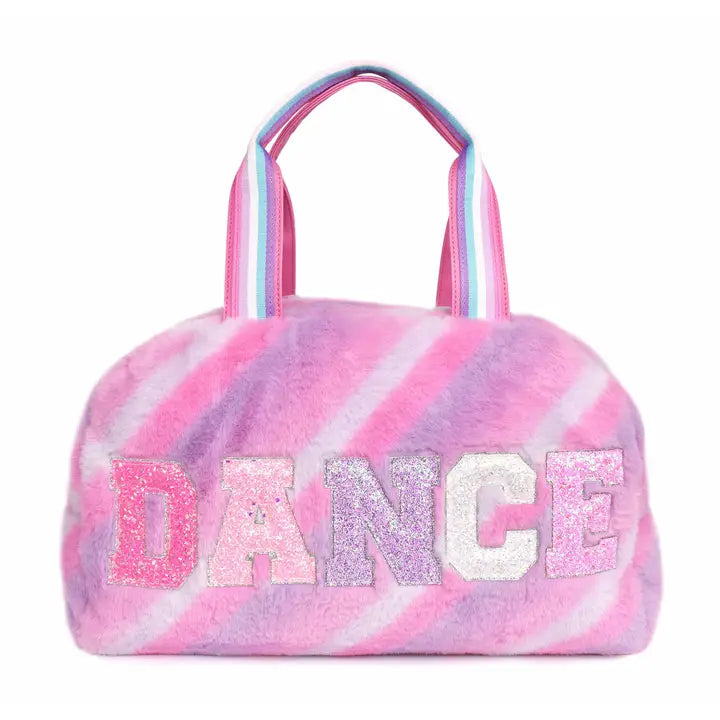 'dance' Ombre Plush Medium Duffle Bag