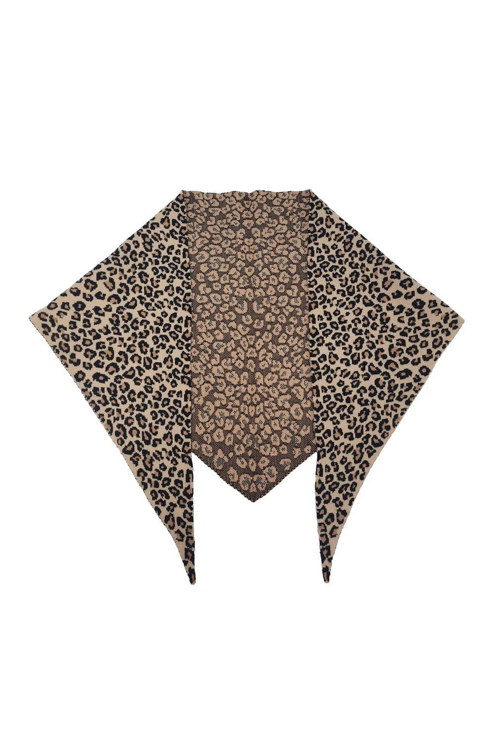 Leopard Triangle Scarf