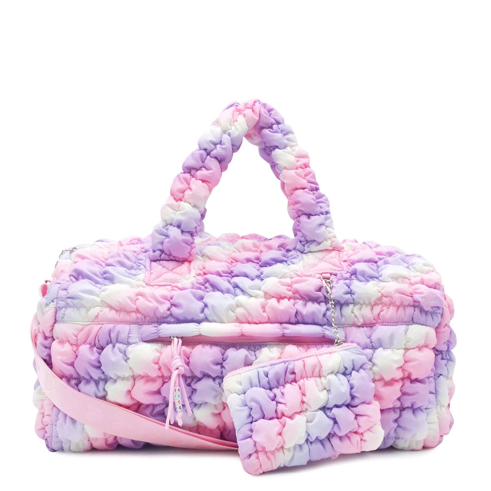 Quilted Scrunchies Large Duffle Bag Multi-Colored