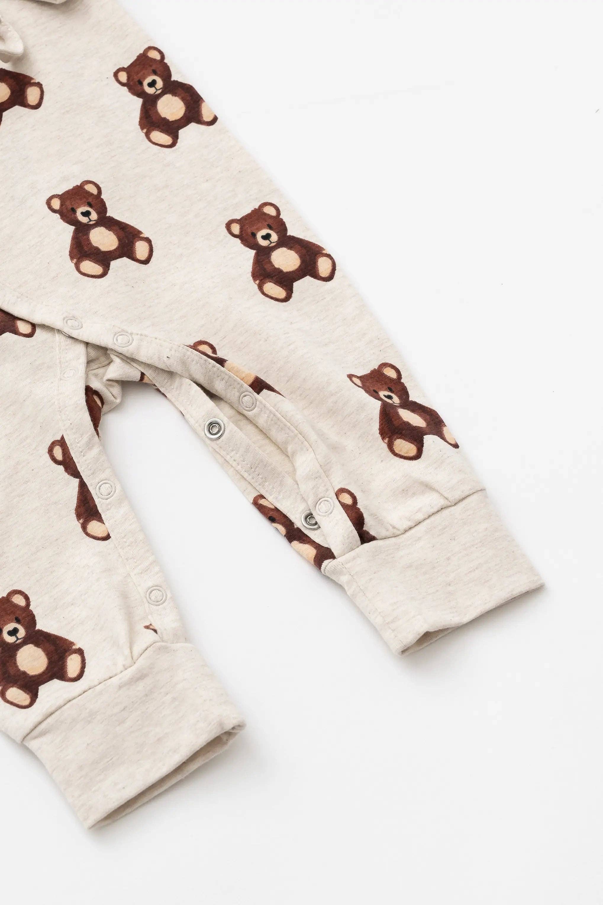 Baby Kimono Tie One-Piece Teddy Bears